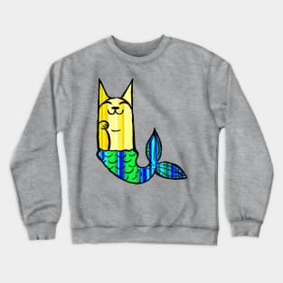 catfish,fishing,cat,graffiti,kitten by LowEndGraphics Crewneck Sweatshirt